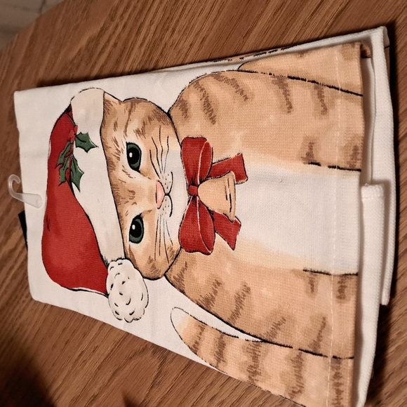 Holiday Copy Christmas Cat Kitchen Towel Bundle Only 2or More Items Poshmark